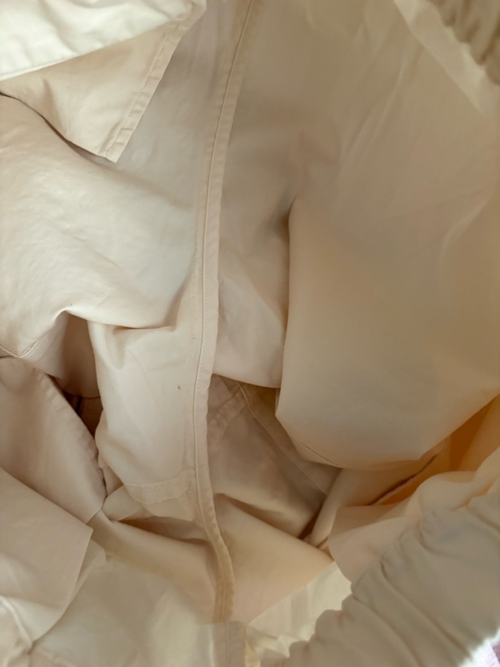 Everlane Cream Elastic-Waist Bermuda Shorts - Picture 6 of 9